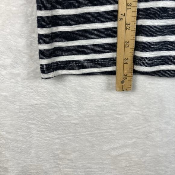 Roxy Womens S Get Together Black White Striped Preppy Nautical Beach Mini Dress - Picture 7 of 8